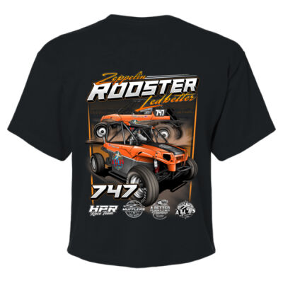 Women's Standard Lightweight Zeppelin Ledbetter Rooster 3 Black Tee Thumbnail