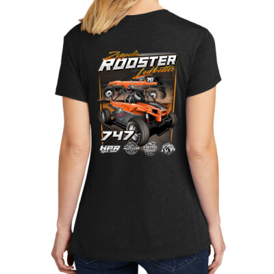 Women's Standard Lightweight Zeppelin Ledbetter Rooster 3 Black Tee Thumbnail