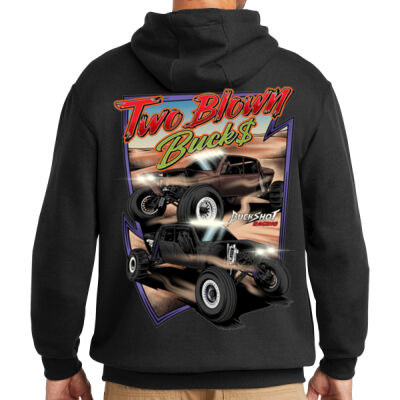 Men's Premium Carhartt Two Blown Bucks Black Hooded Sweatshirt Thumbnail