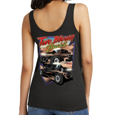 Two Blown Bucks Women's Black Neck Tank Thumbnail