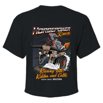 Raisin Hell, Kiddos and Cattle Women's Black Crop Top Thumbnail