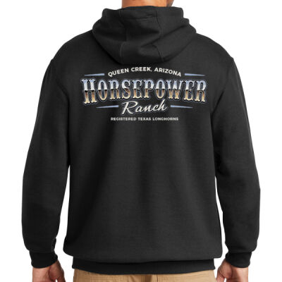 Men's Premium Carhartt Horsepower Ranch Men's Black Hooded Sweatshirt Thumbnail