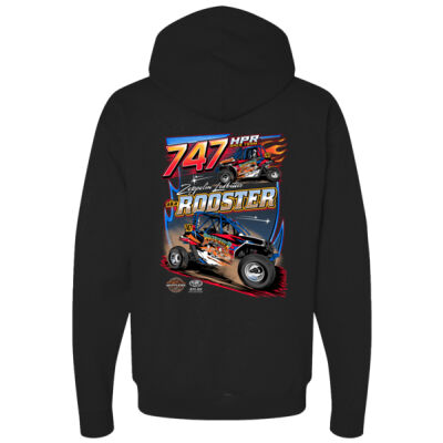 Standard Zeppelin Ledbetter Rooster 2 Black Hooded Sweatshirt Thumbnail