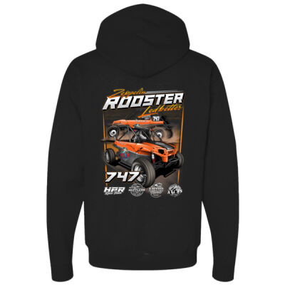 Standard Zeppelin Ledbetter Rooster 3 Black Hooded Sweatshirt Thumbnail