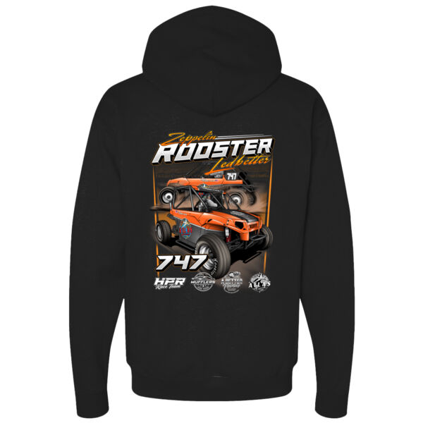 Standard Zeppelin Ledbetter Rooster 3 Black Hooded Sweatshirt Thumbnail