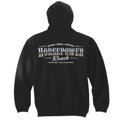 Youth Standard HorsePower Ranch Black Hooded Sweatshirt Thumbnail