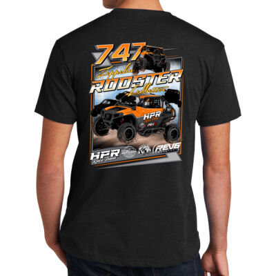 Men's Standard Lightweight Zeppelin Ledbetter Rooster 4 Black Tee Thumbnail