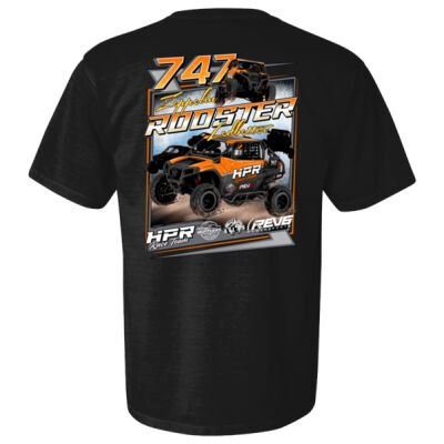 Men's Premium Heavyweight Zeppelin Ledbetter Rooster 4 Black Tee Thumbnail