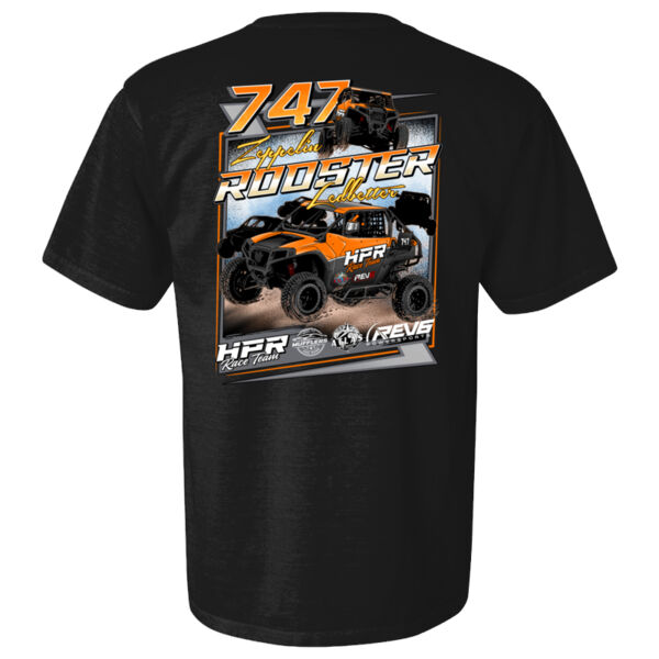 Men's Premium Heavyweight Zeppelin Ledbetter Rooster 4 Black Tee Thumbnail