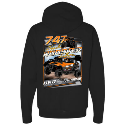 Standard Zeppelin Ledbetter Rooster 4 Black Hooded Sweatshirt Thumbnail