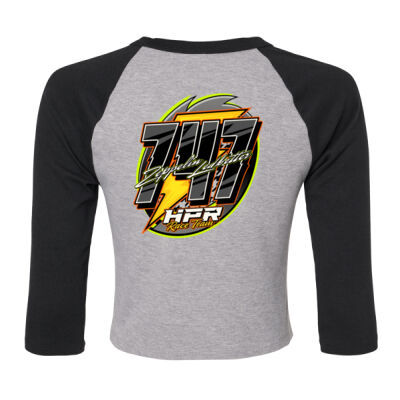 747 Zeppelin Black Raglan baby Tee Thumbnail
