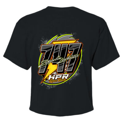 747 Zeppelin Black Crop Top Thumbnail