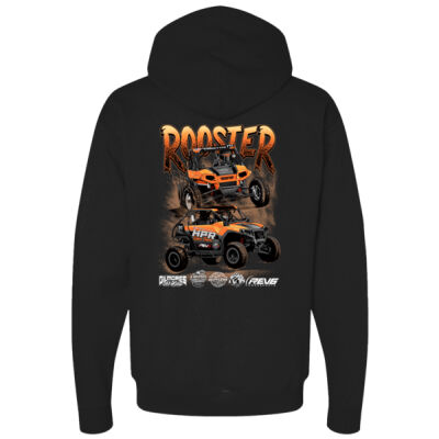 Standard Zeppelin Ledbetter Rooster 5 Black Hooded Sweatshirt Thumbnail