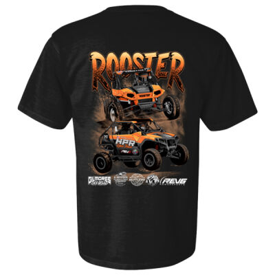 Men's Premium Heavyweight Zeppelin Ledbetter Rooster 5 Black Tee Thumbnail