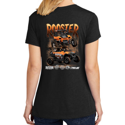 Women's Standard Lightweight Zeppelin Ledbetter Rooster 5 Black Tee Thumbnail