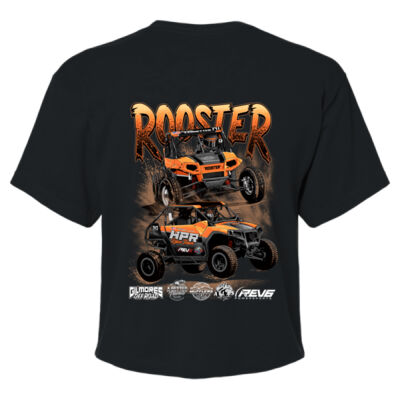 Zeppelin Ledbetter Rooster 5 Black Crop Top Thumbnail