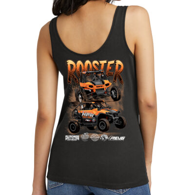Zeppelin Ledbetter Rooster 5 Black V Neck Tank  Thumbnail