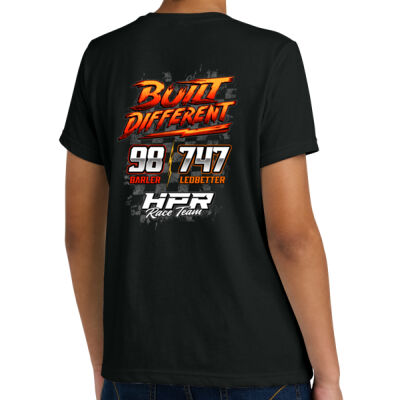 Youth Standard Lightweight Built Different Black Tee  Thumbnail