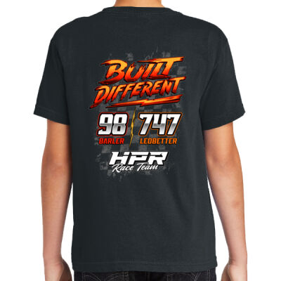Youth Premium Heavyweight Built Different Black Tee Thumbnail