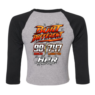 Built Different Black Raglan baby Tee Thumbnail