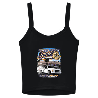 Queen Creek High School Black Strap Tank  Thumbnail