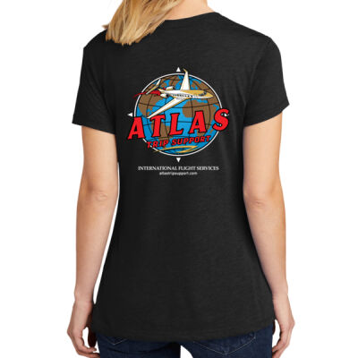 Women's Standard Lightweight Atlas Trip Support Black Tee Thumbnail